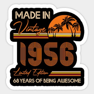 D4641956 Made In Vintage 1956 Limited Edition 68 Being Awesome Sticker